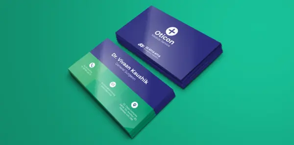 Glossy Texture visiting card